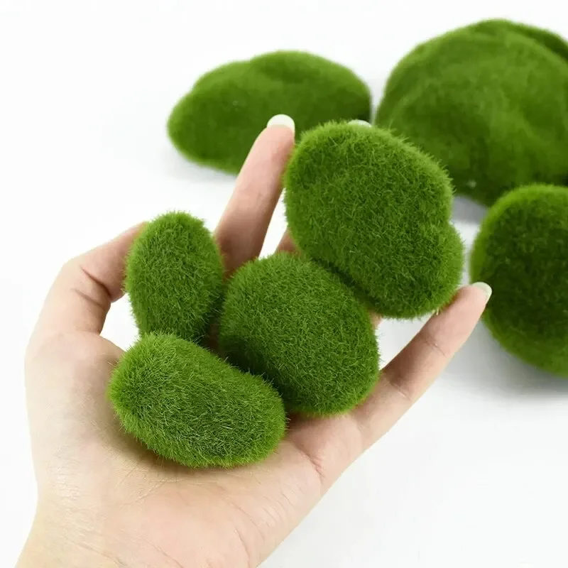 Terrarium Moss Art - 10 adet simülasyon yosun taşı yapay