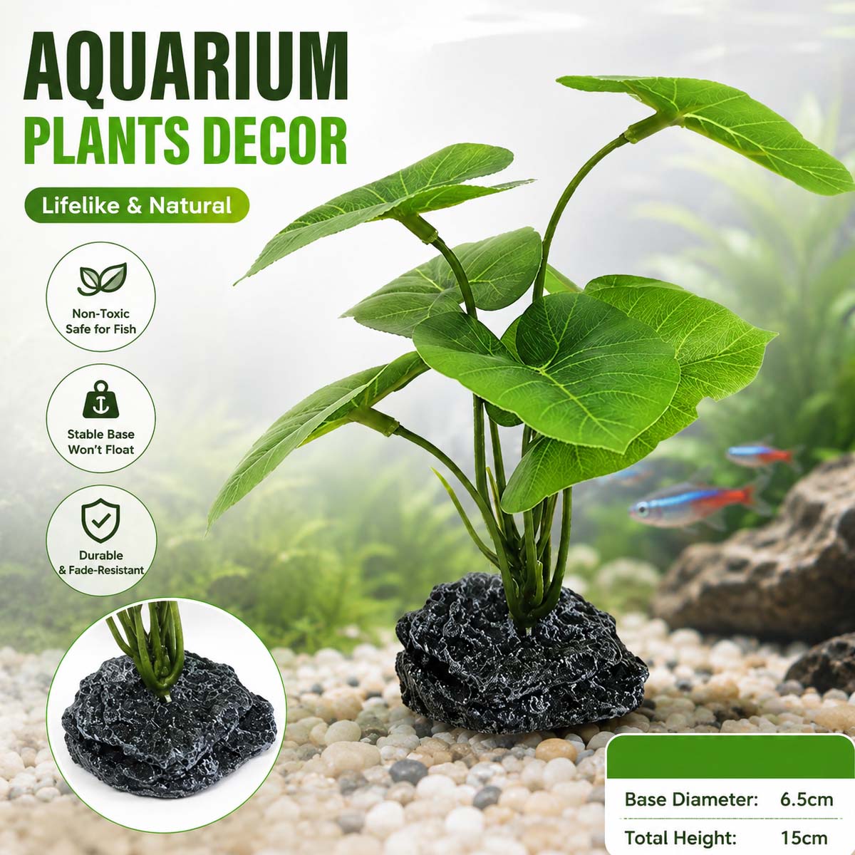 Terrarium Moss Art - 1 adet Akvaryum Simülasyon Bitkisi Su