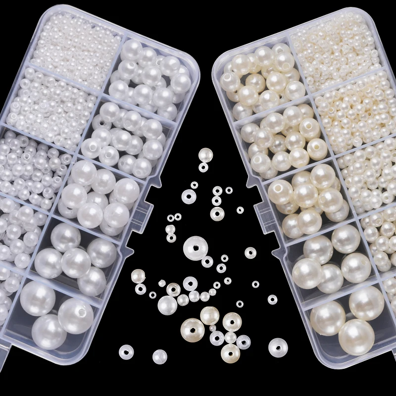 Resin Crafts - 800 Adet Yapay İnci Reçine Boncuk