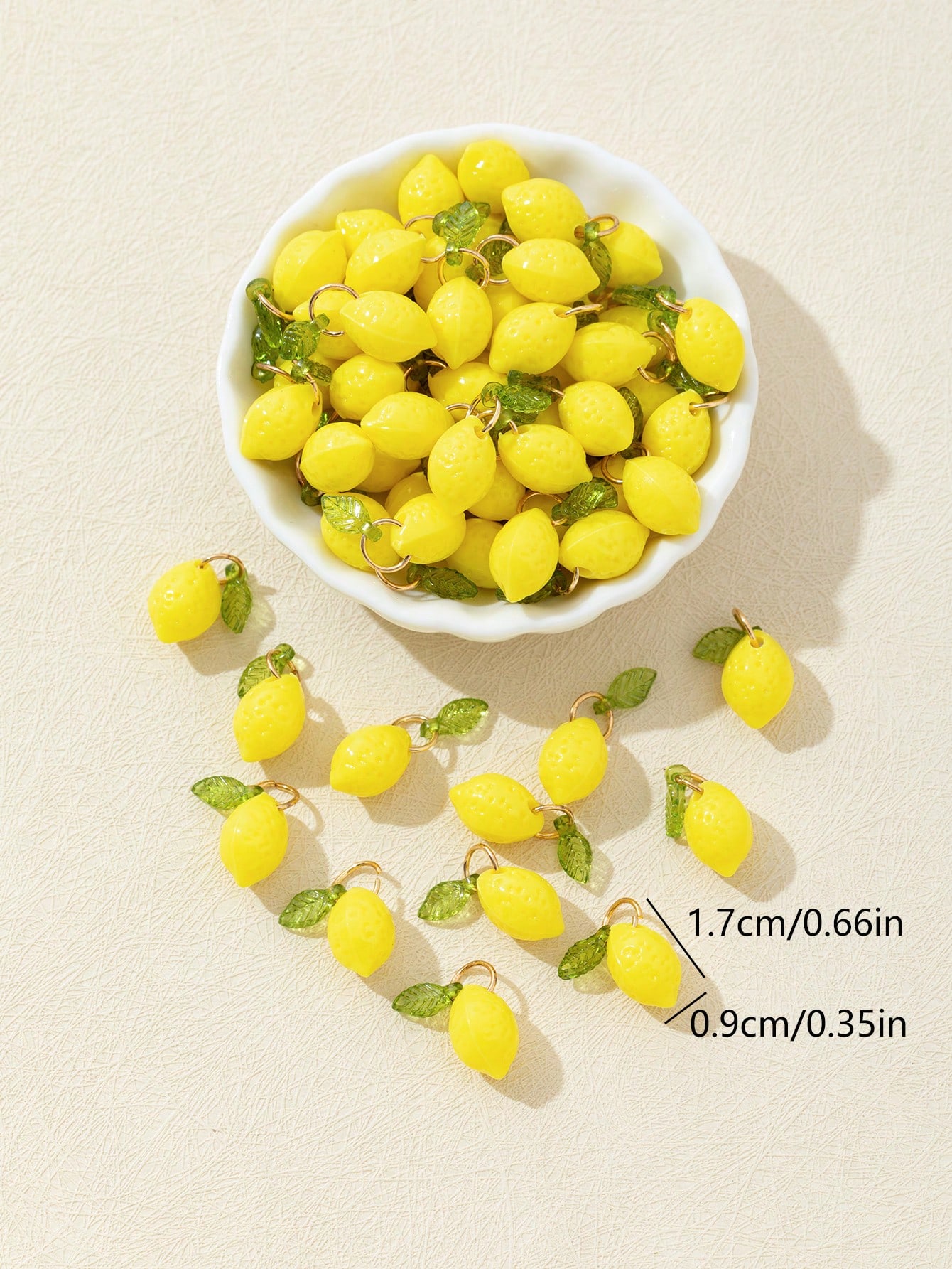 10 adet 3D limon reçine takıla - Resin Crafts incelemesi ve fiyatı