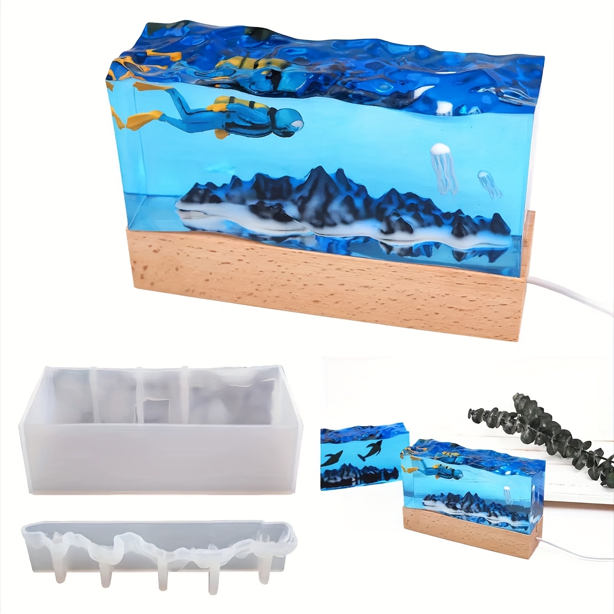 1 takım Okyanus Dalgası Reçine - Resin Ocean Wave Mold incelemesi ve fiyatı