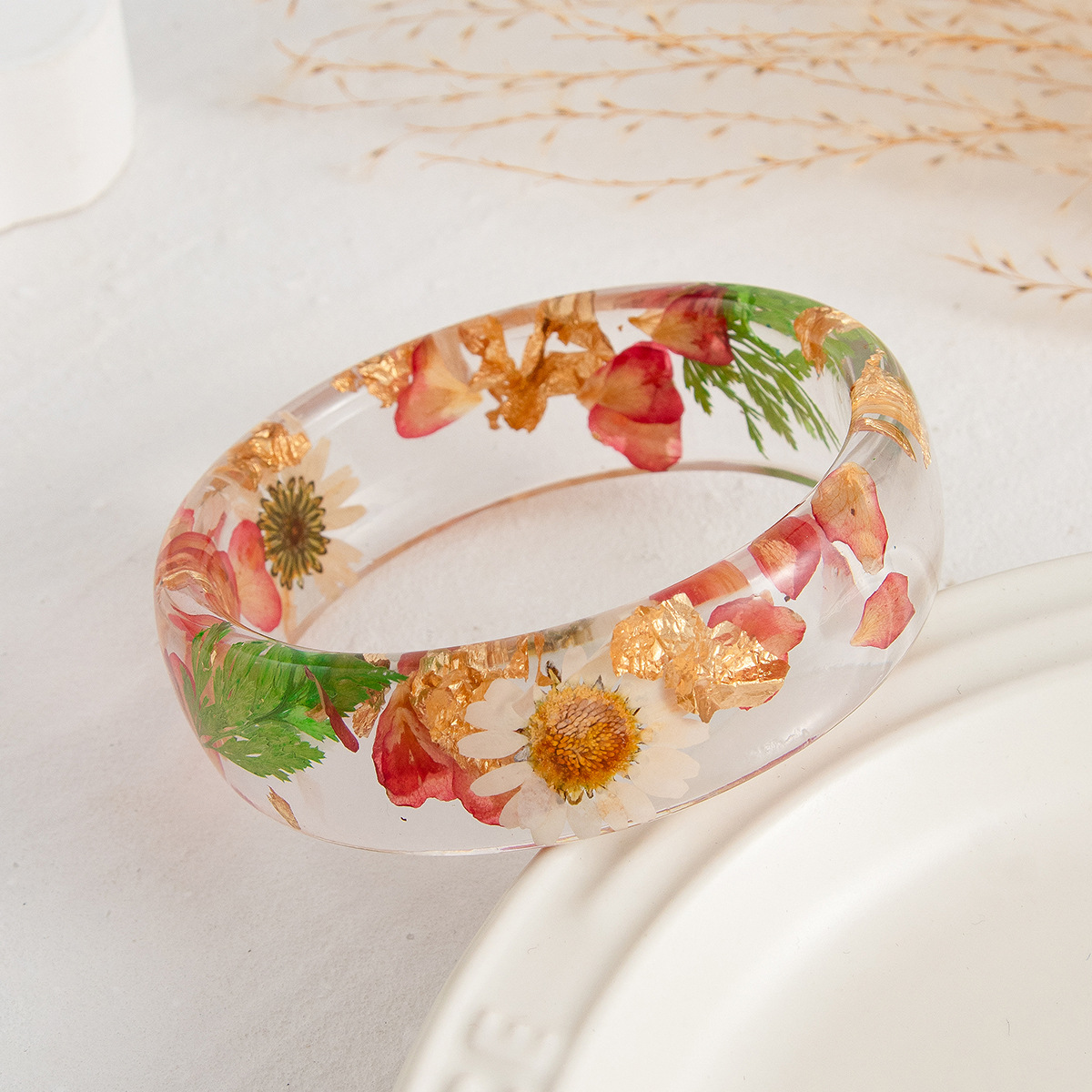Vintage Çiçek Yaprak Şeffaf Ak - Dried Flower Bulk incelemesi ve fiyatı