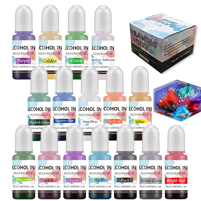 Bir Set mürekkep alkol reçine  - Resin Dye Alcohol incelemesi ve fiyatı